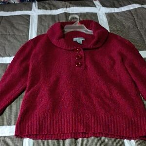 Designers Originals Vibrant Red Turtleneck Sweater